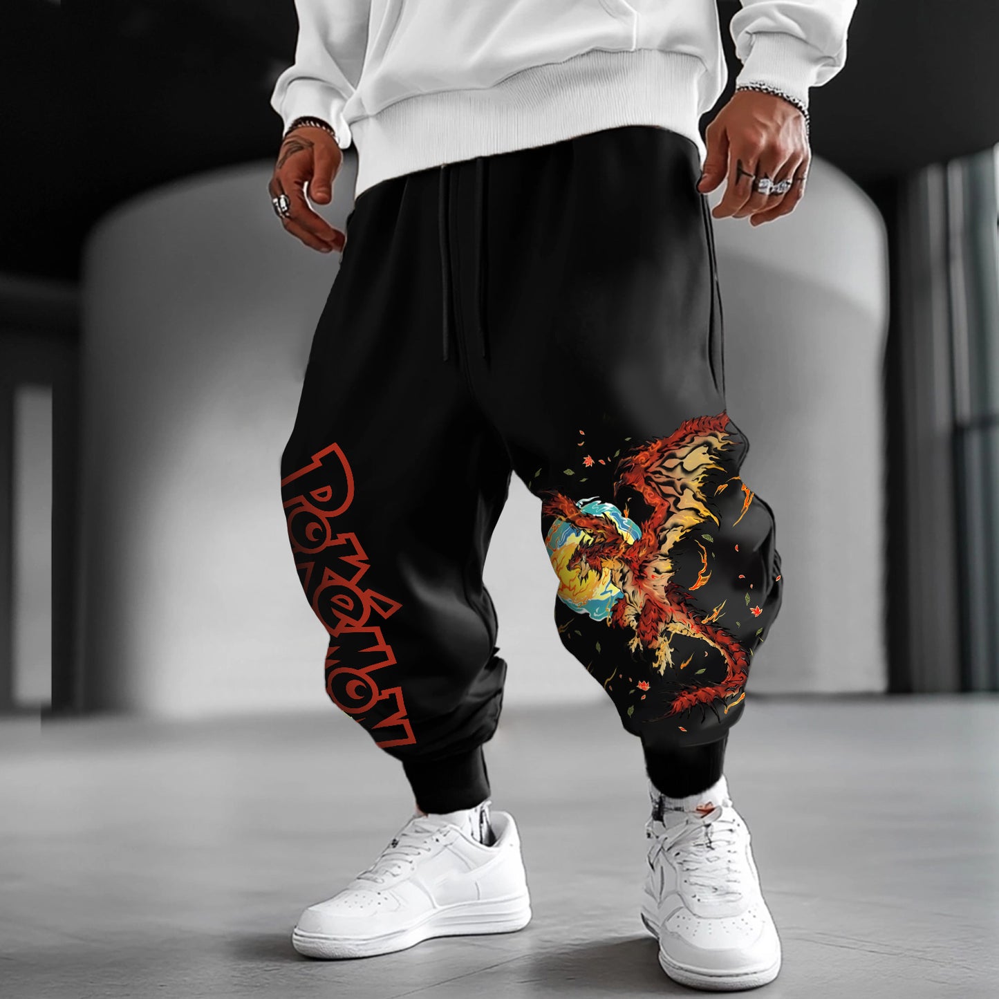 Unisex  Casual Anime Streetwear Pants-comicclothing