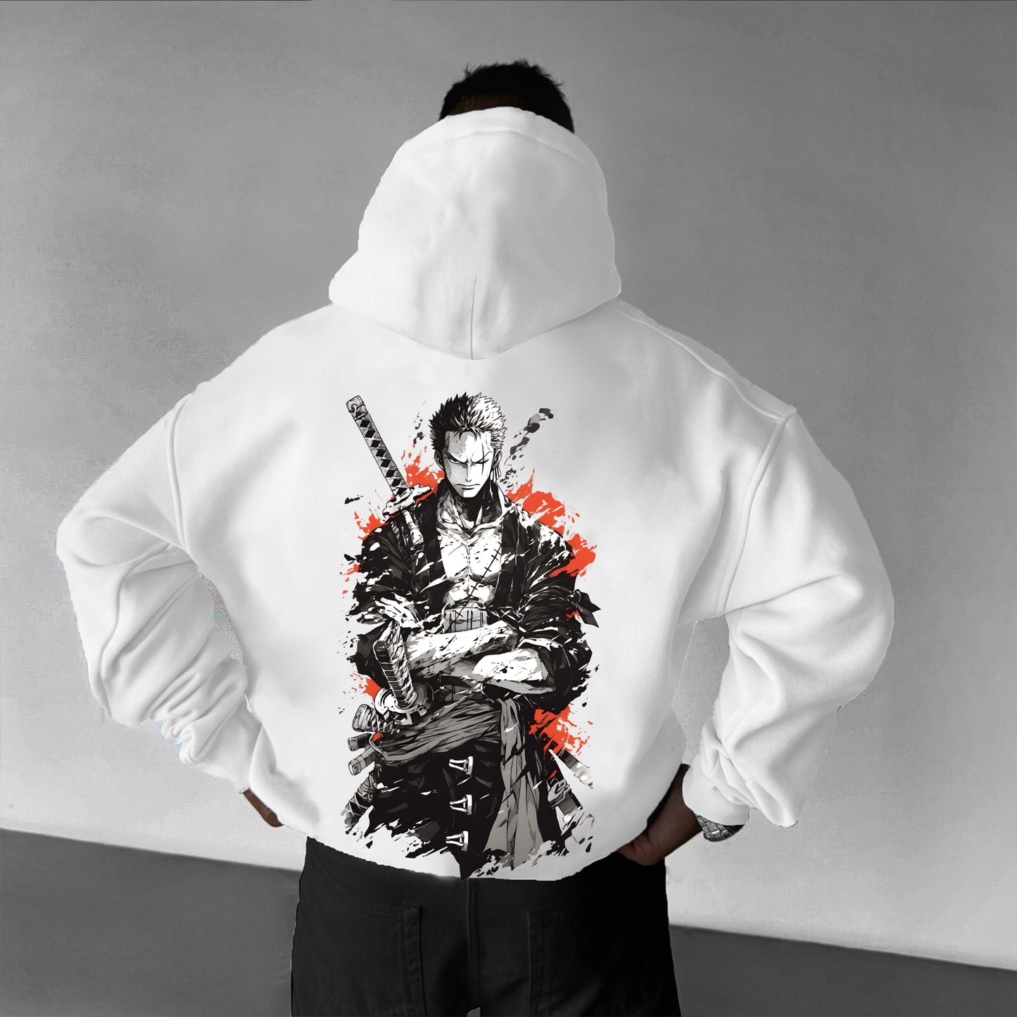Unisex Oversized Anime Print Hoodie |-Anime x kingdom