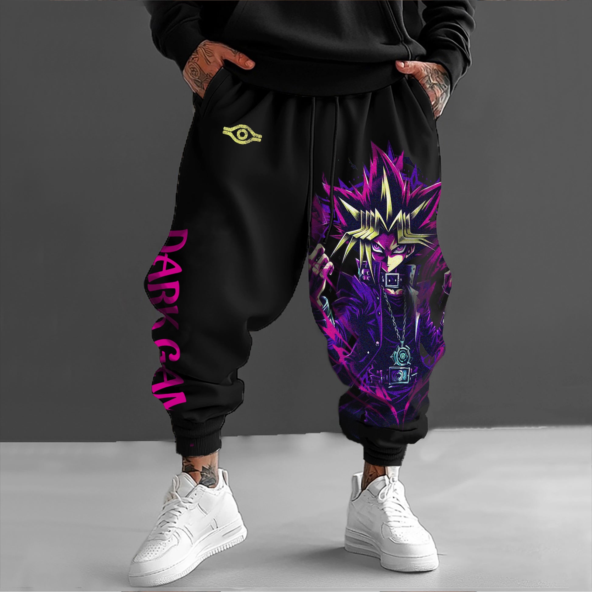 Unisex  “Yu-Gi-Oh！”  Anime Style Retro Pants