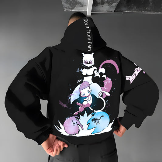 Unisex Anime Graphic Streetwear Vintage Hoodie