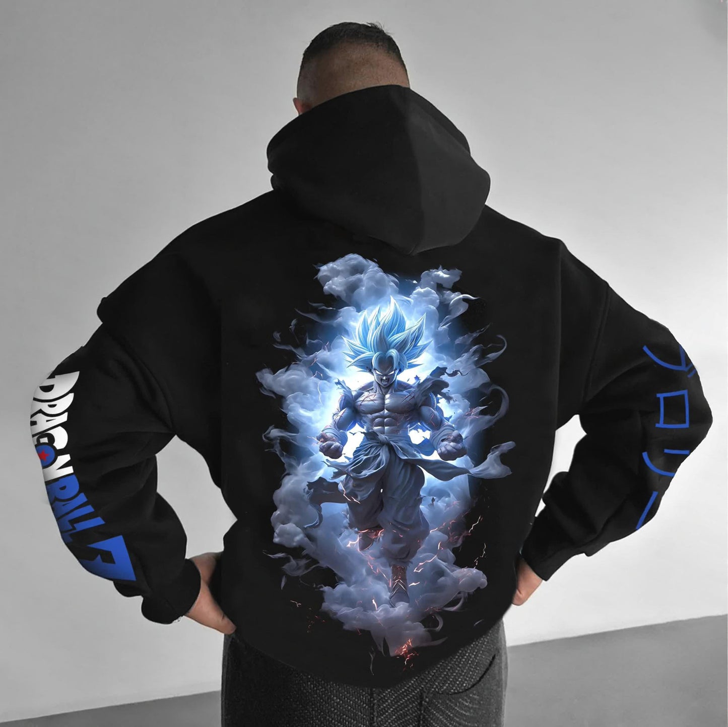 Unisex Anime Print  Casual Oversized Hoodie-Anime x kingdom