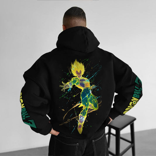Unisex Anime Print  Casual Oversized Hoodie-Anime x kingdom