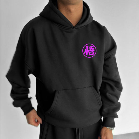 Unisex Anime Print  Casual Oversized Hoodie-Anime x kingdom