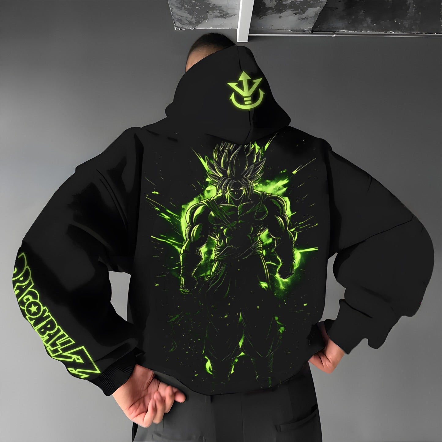 Unisex Anime Print  Casual Oversized Hoodie-Anime x kingdom