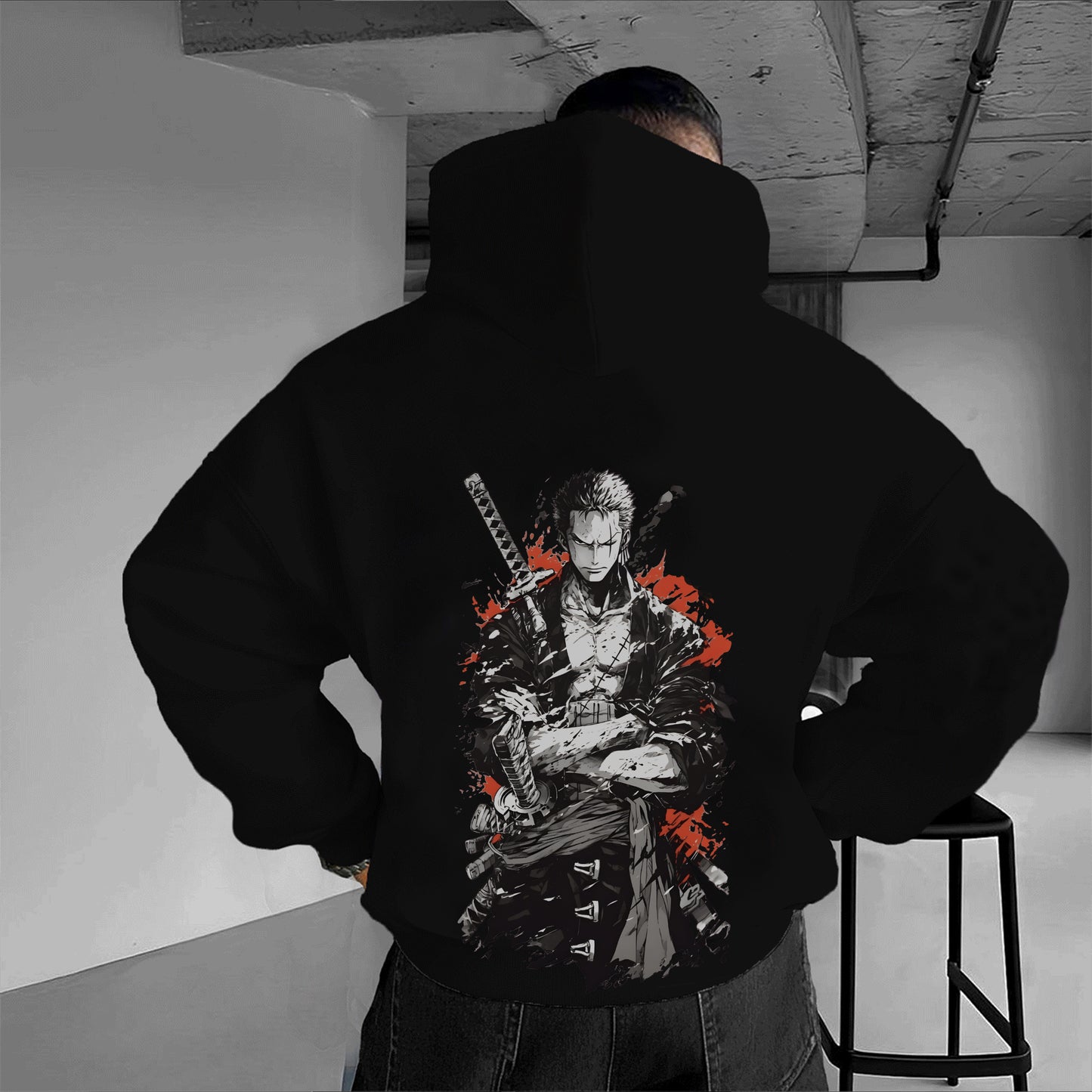 Unisex Oversized Anime Print Hoodie |-Anime x kingdom