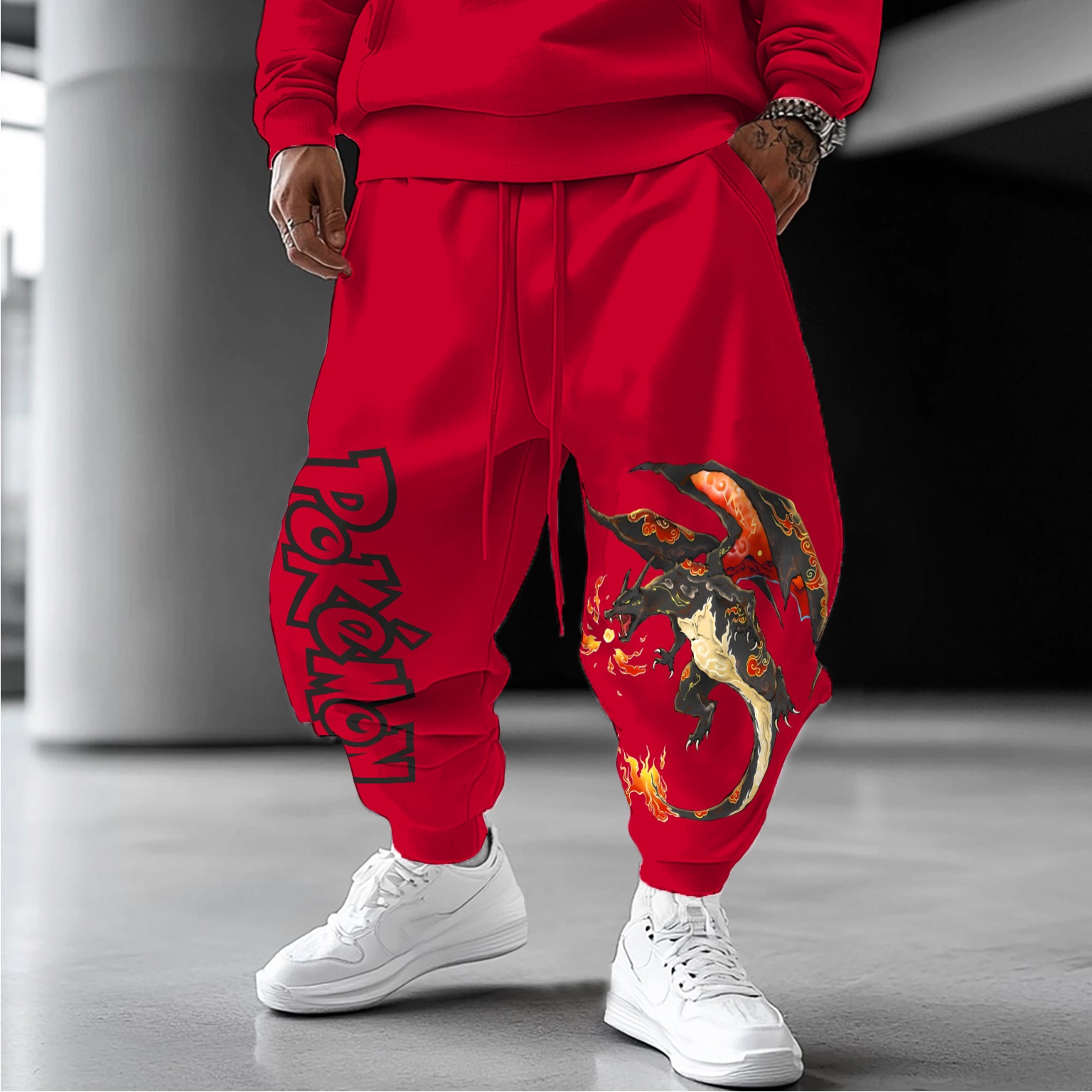 Unisex  Casual Anime Streetwear Pants-comicclothing