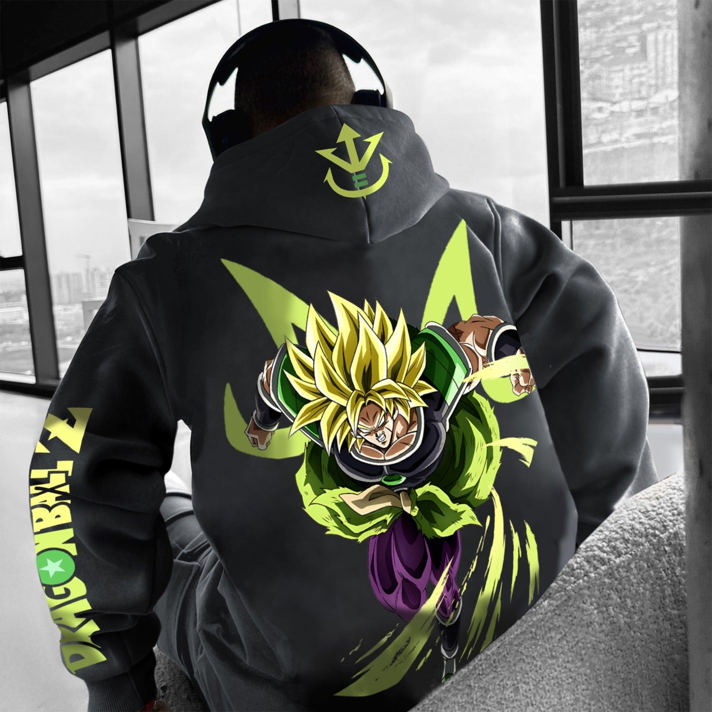 Unisex Anime Print  Casual Oversized Hoodie-Anime x kingdom