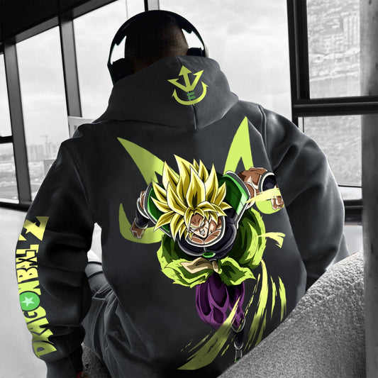 Unisex Anime Print  Casual Oversized Hoodie-Anime x kingdom