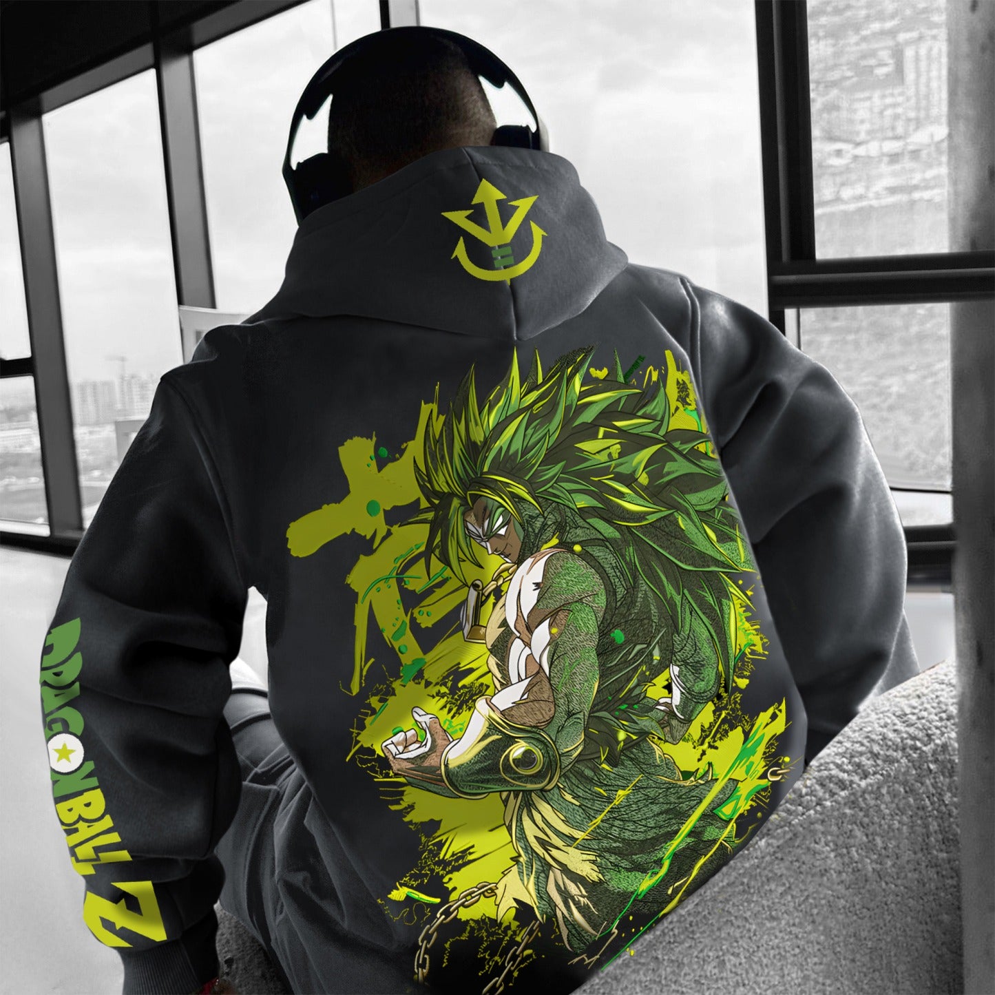 Unisex Anime Print  Casual Oversized Hoodie-Anime x kingdom