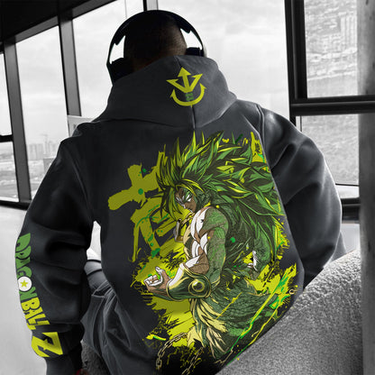 Unisex Anime Print  Casual Oversized Hoodie-Anime x kingdom