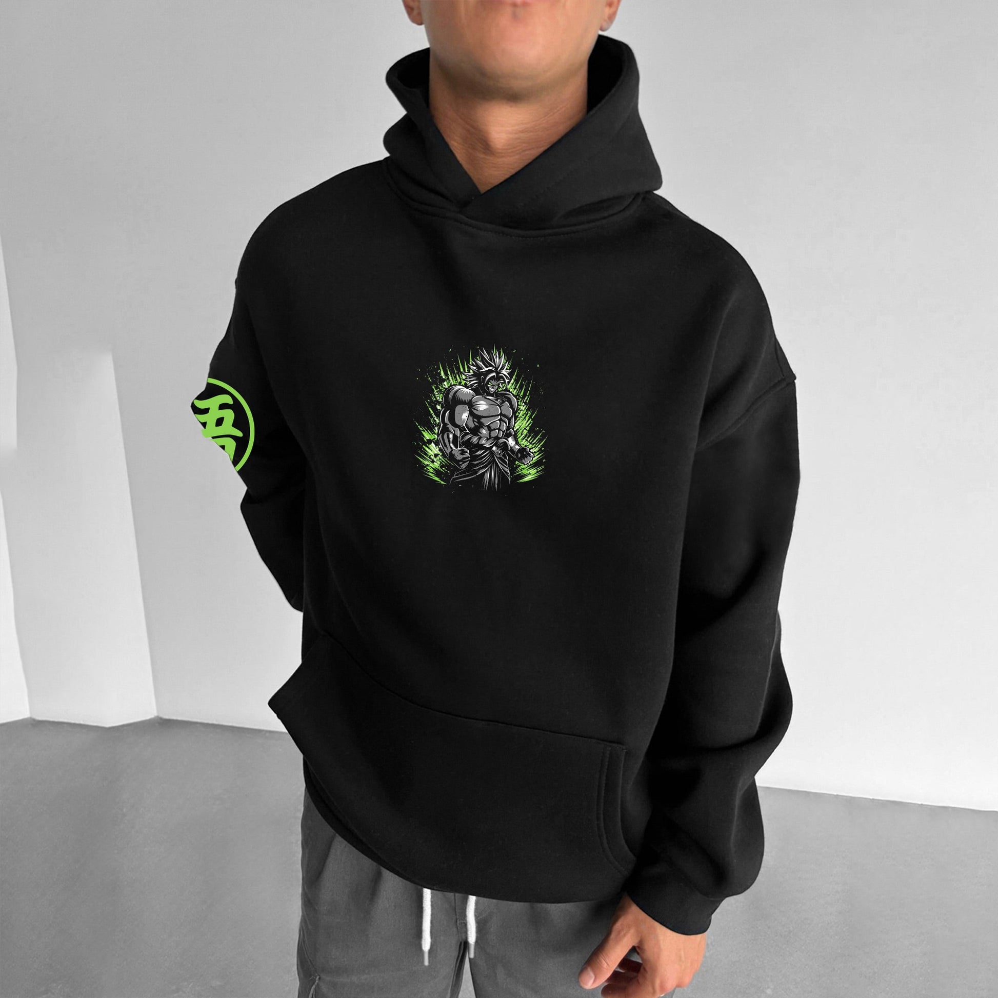 Unisex Anime Print  Casual Oversized Hoodie-Anime x kingdom