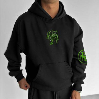 Unisex Anime Print  Casual Oversized Hoodie-Anime x kingdom