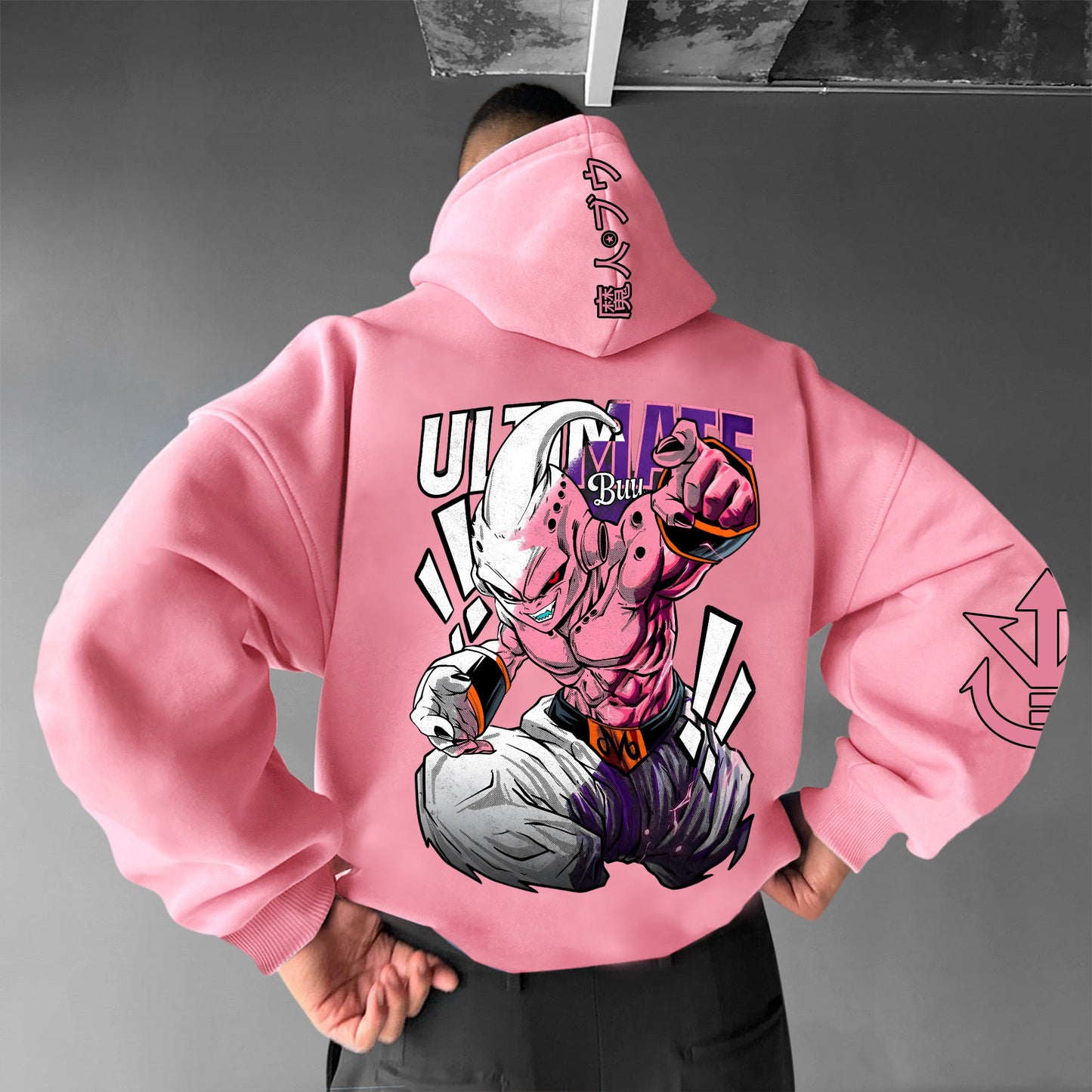 Unisex Anime Print  Casual Oversized Hoodie-Anime x kingdom