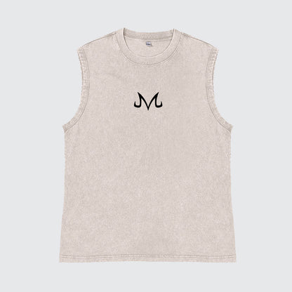 Casual Batik Washed Dragon Ball Anime Buu Simple Printed Tank Top