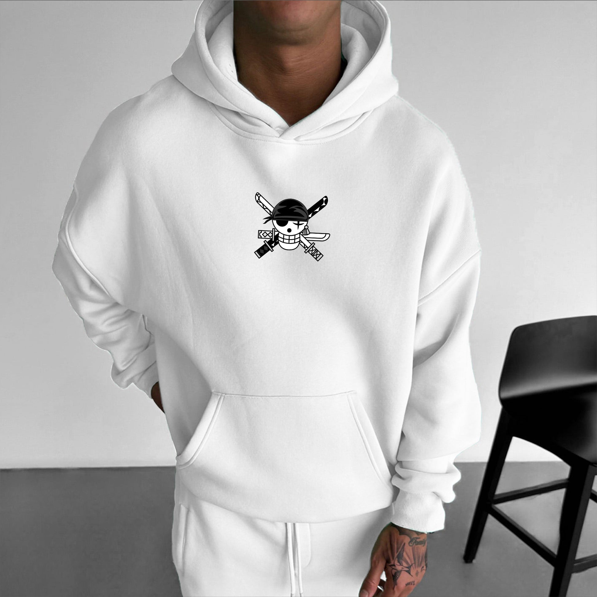 Unisex Oversized Anime Print Hoodie |-Anime x kingdom