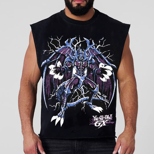 Unisex "Yu-Gi-Oh!" game and anime pattern printed vest