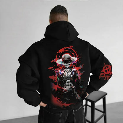 Unisex Anime Graphic Streetwear Vintage Hoodie-Anime x kingdom