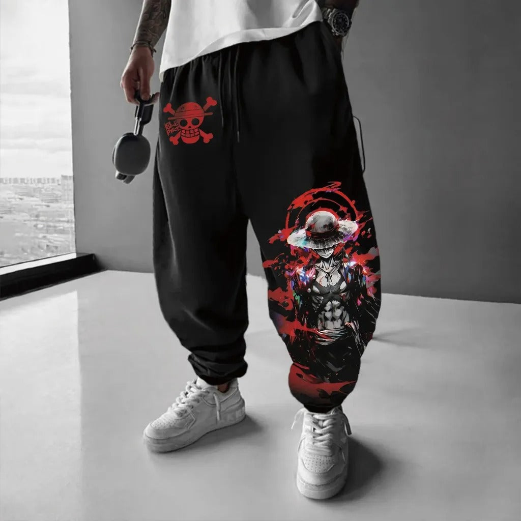 Unisex Anime Inspired Vintage Pants-Anime x kingdom