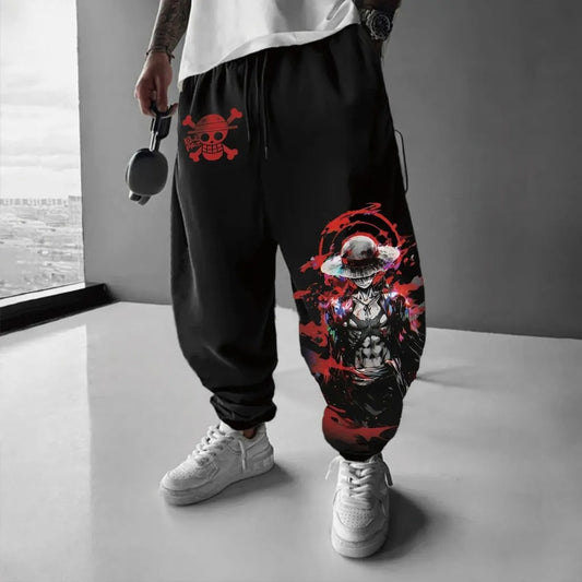 Unisex Anime Inspired Vintage Pants-Anime x kingdom