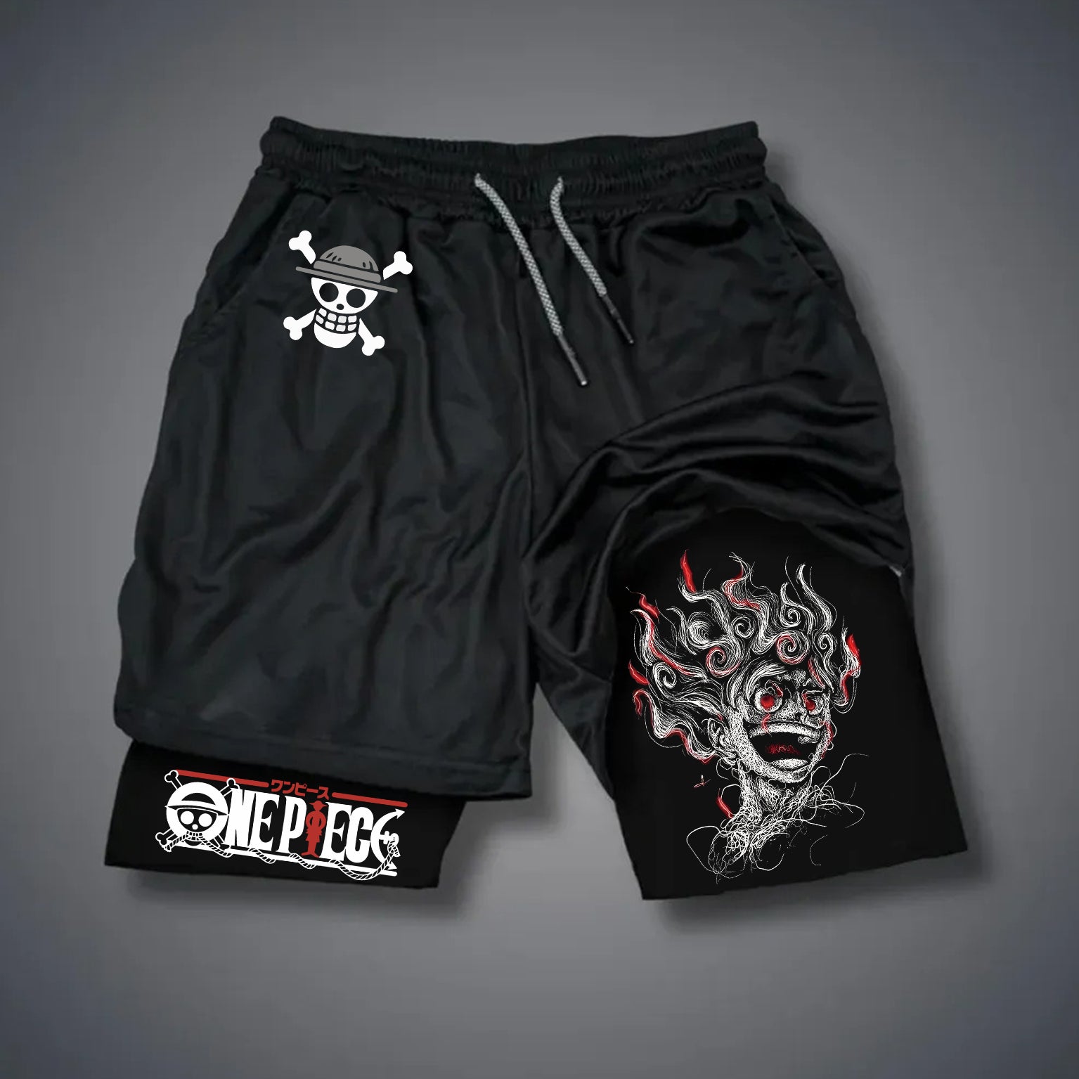 Unisex Casual Anime Streetwear Shorts-AnimeClothe