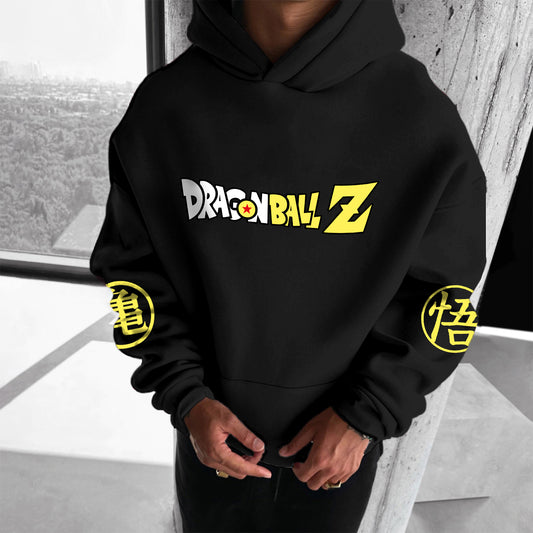 Unisex Anime Print Casual Oversized Hoodie