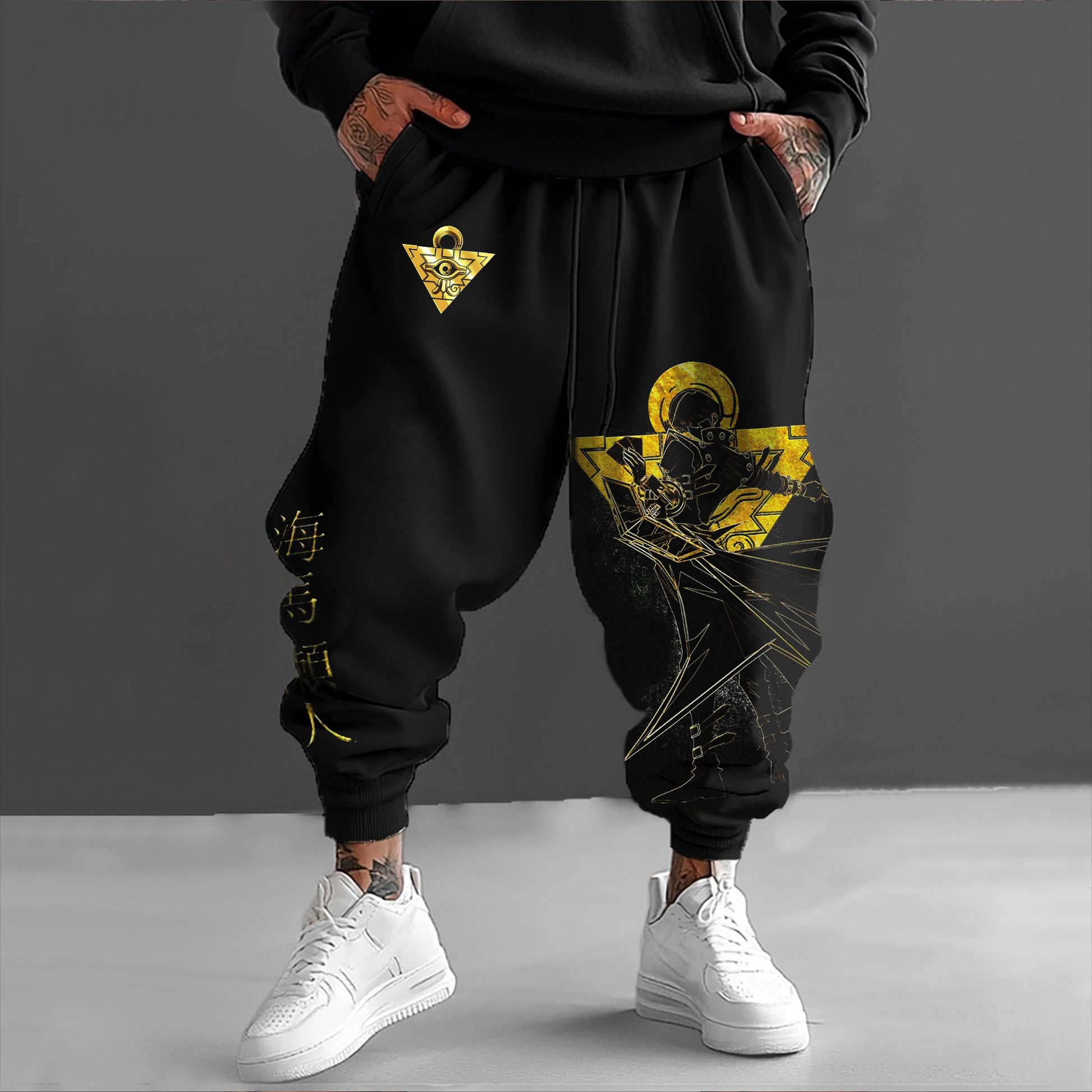 Unisex  “Yu-Gi-Oh！”  Anime Style Retro Pants