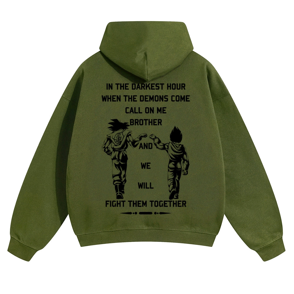 Unisex Anime Graphic Streetwear Vintage Hoodie