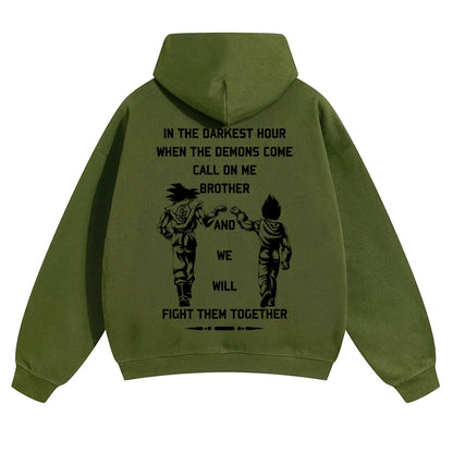 Unisex Anime Graphic Streetwear Vintage Hoodie