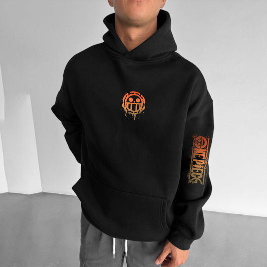 | Unisex Oversized Anime Print Hoodie-Anime x kingdom