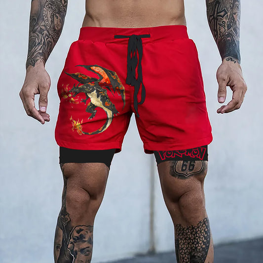 Unisex  Casual Anime Streetwear Shorts-comicclothing