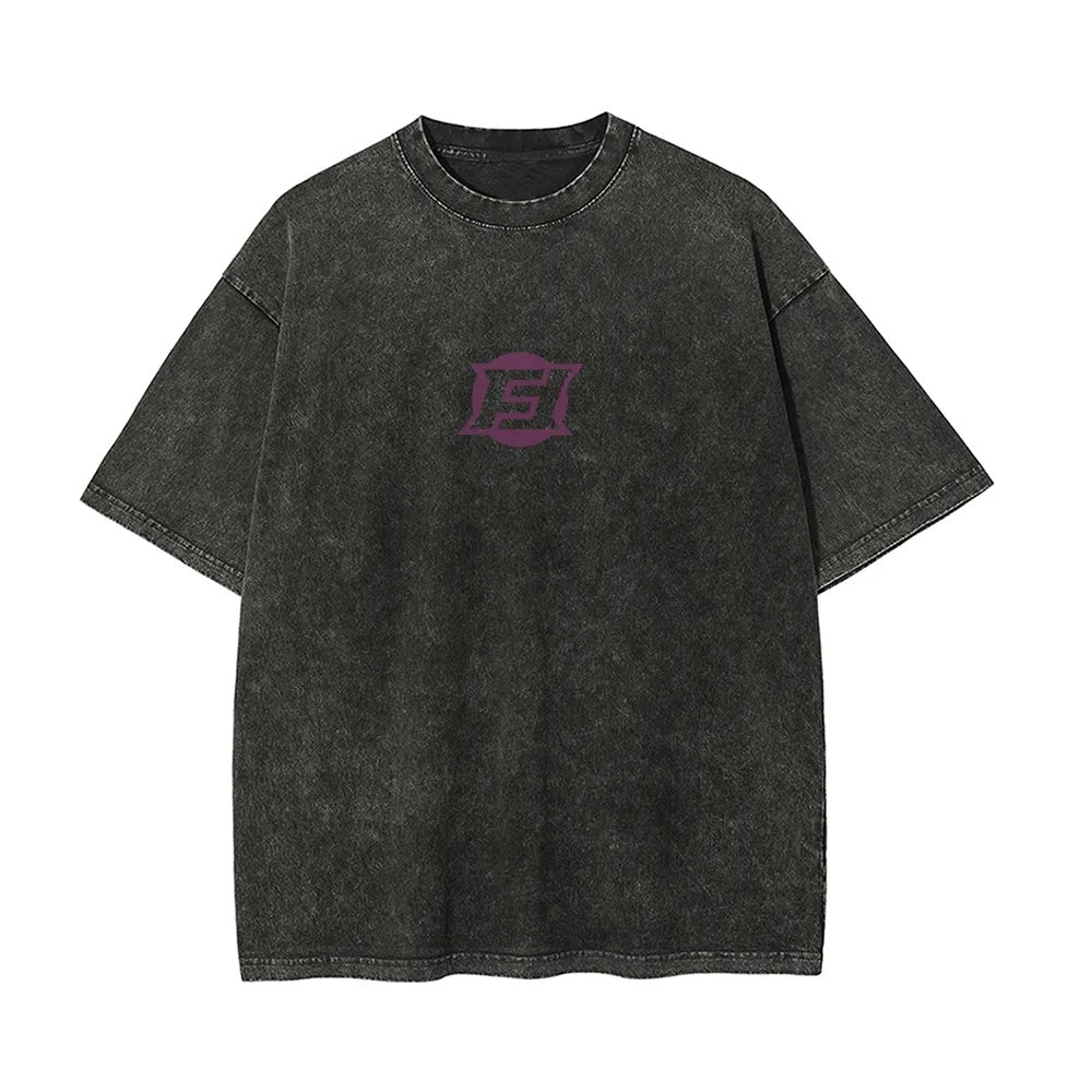 Unisex Anime Graphic Streetwear Vintage Washed T-shirt