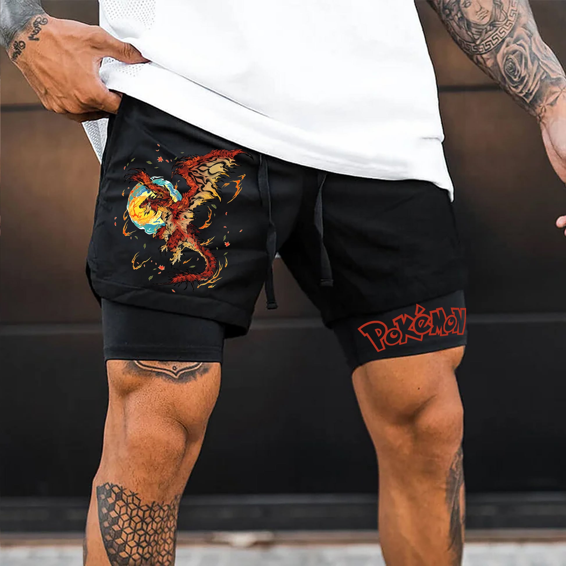Unisex  Casual Anime Streetwear Shorts-comicclothing
