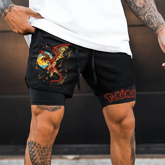 Unisex  Casual Anime Streetwear Shorts-comicclothing