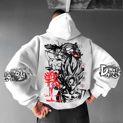 Unisex Anime Graphic Streetwear Vintage Hoodie