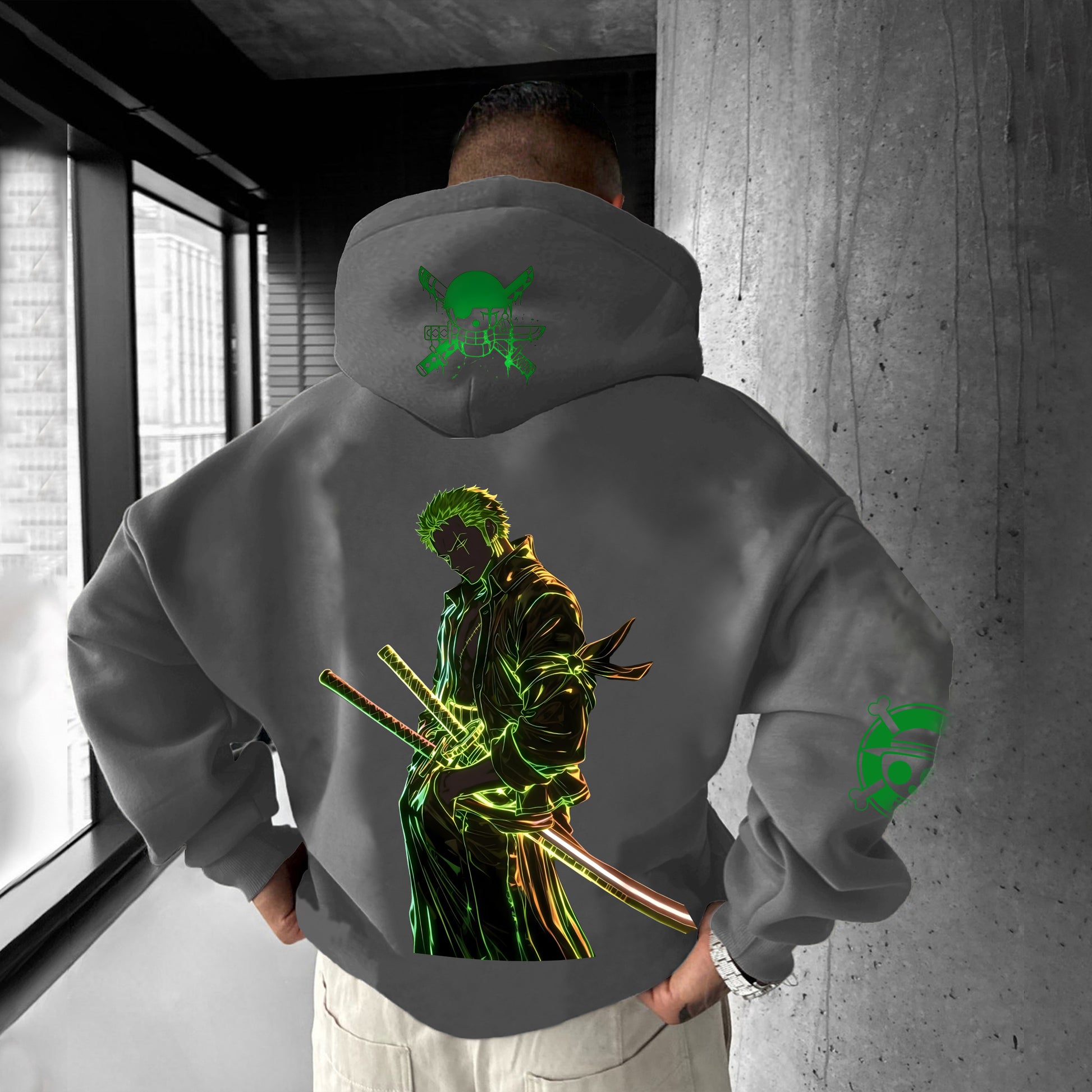 Unisex Anime Graphic Streetwear Vintage Hoodie-Anime x kingdom