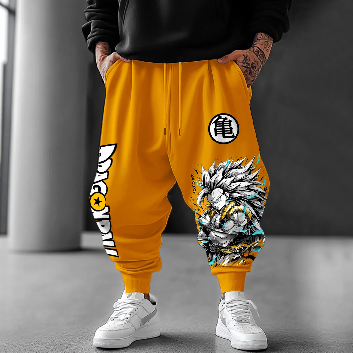 Unisex Anime Loose Casual Harem Pants