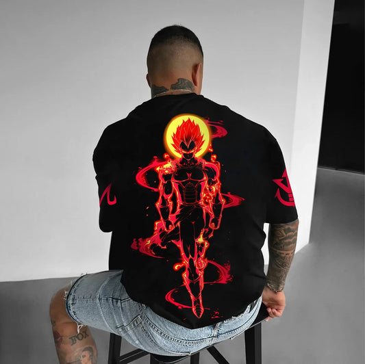 Unisex Anime Inspired Vintage T-Shirt-Anime x kingdom