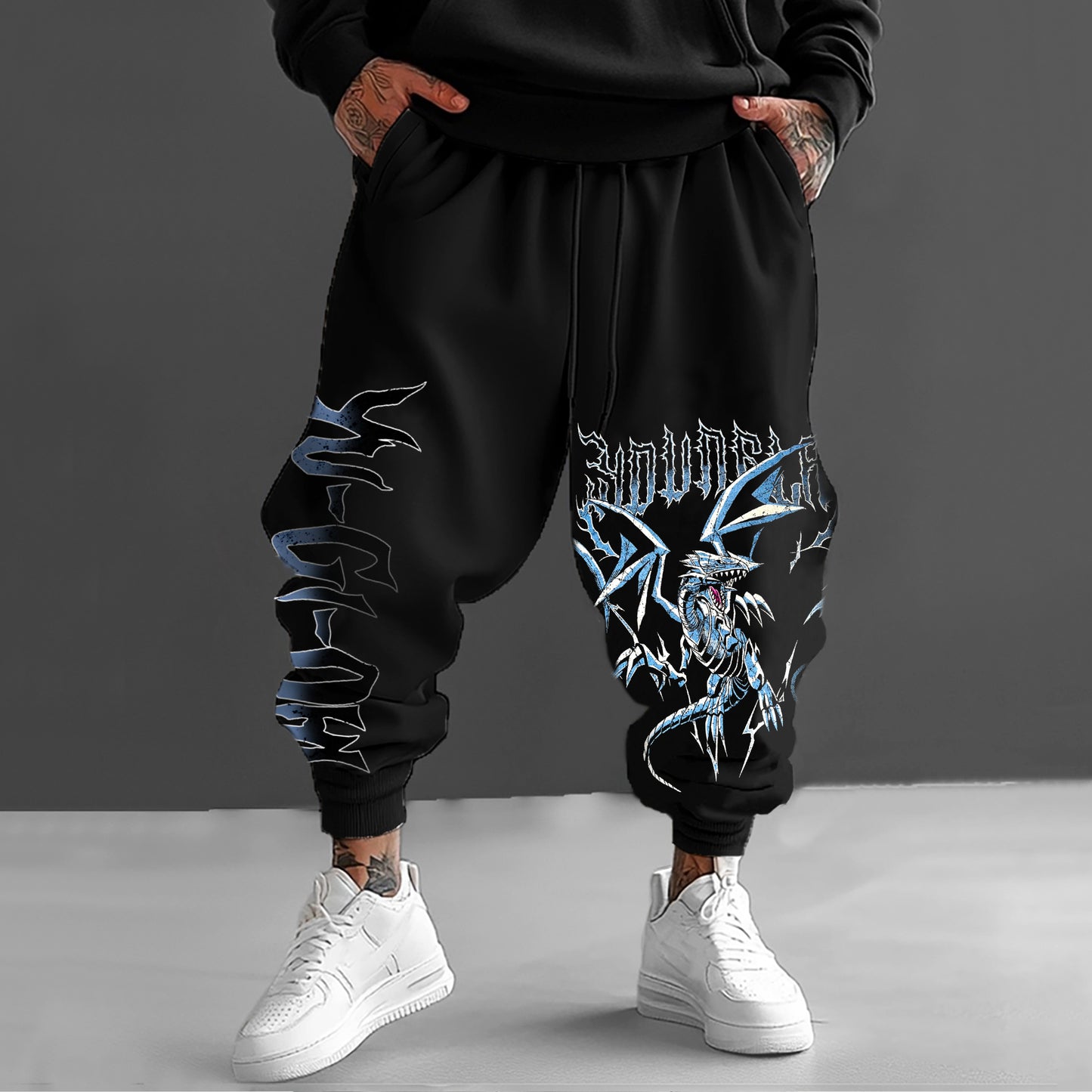 Unisex  “Yu-Gi-Oh！”  Anime Style Retro Pants