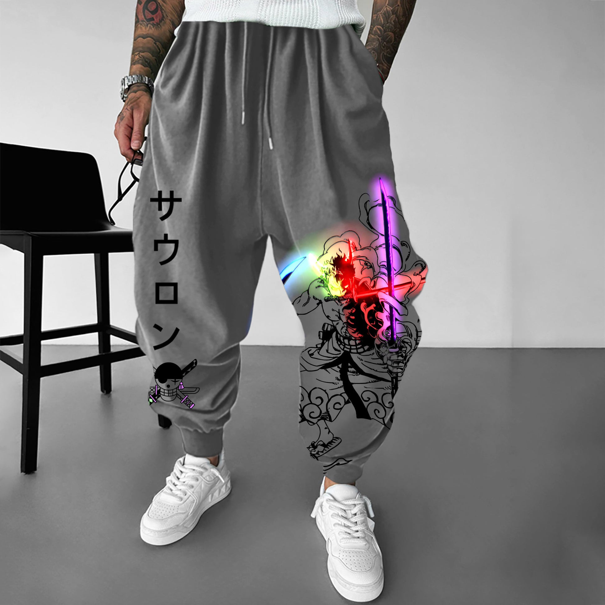 Unisex Anime Inspired Vintage Pants丨