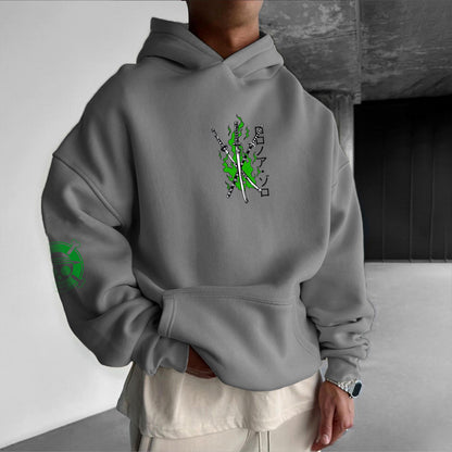 Unisex Anime Graphic Streetwear Vintage Hoodie-Anime x kingdom
