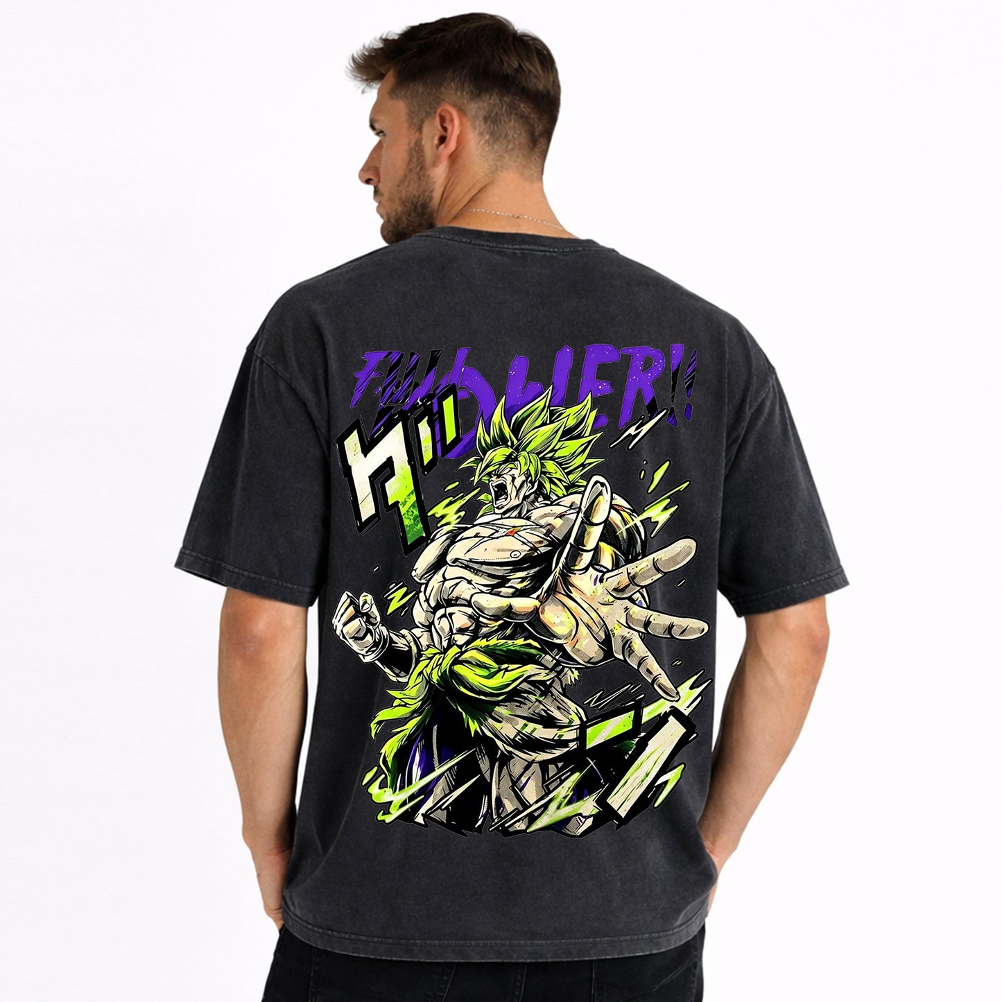 Dragon Ball Anime Broly Unisex Distressed T-Shirt