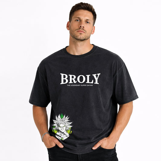 Dragon Ball Anime Broly Unisex Distressed T-Shirt