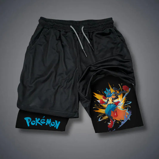 Unisex Casual Anime Streetwear Shorts-Anime x kingdom