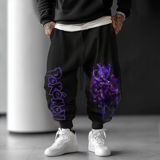 Unisex  Casual Anime Streetwear Pants-comicclothing