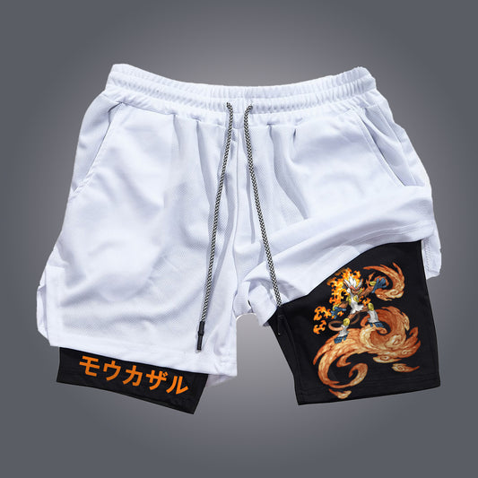 Unisex Casual Anime Streetwear Shorts-Anime x kingdom
