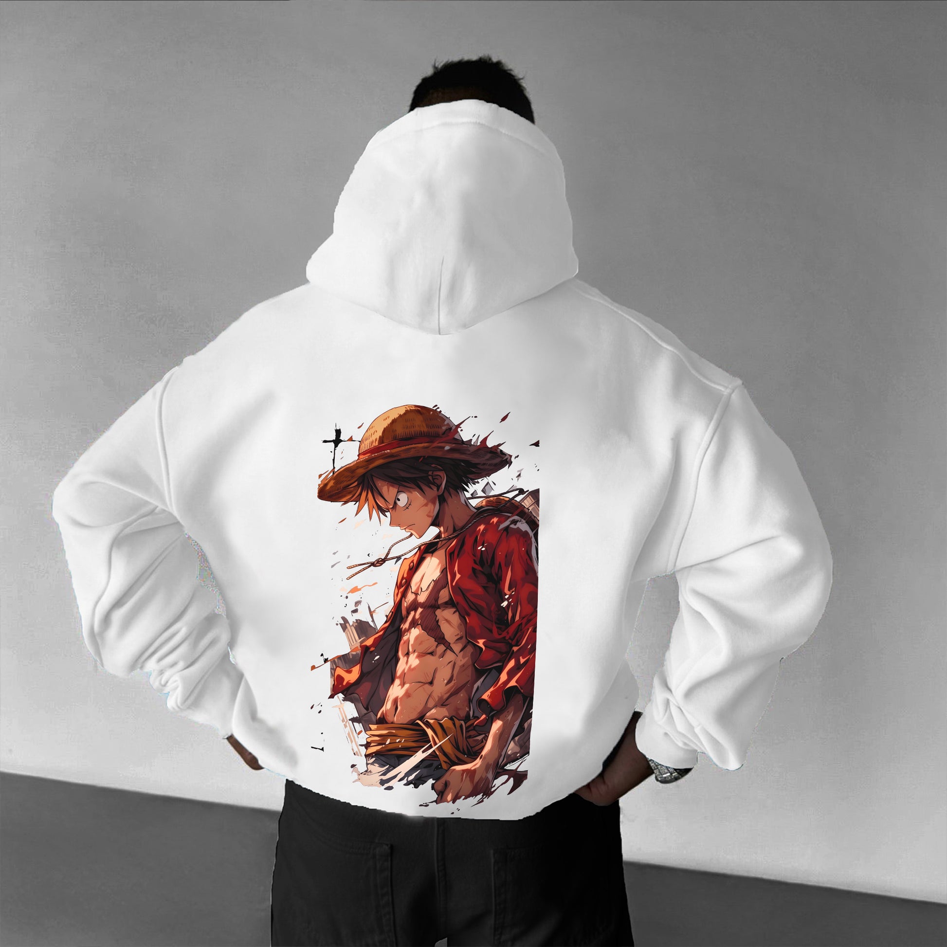 Unisex Oversized Anime Print Hoodie |-Anime x kingdom