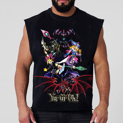 Unisex "Yu-Gi-Oh!" game and anime pattern printed vest