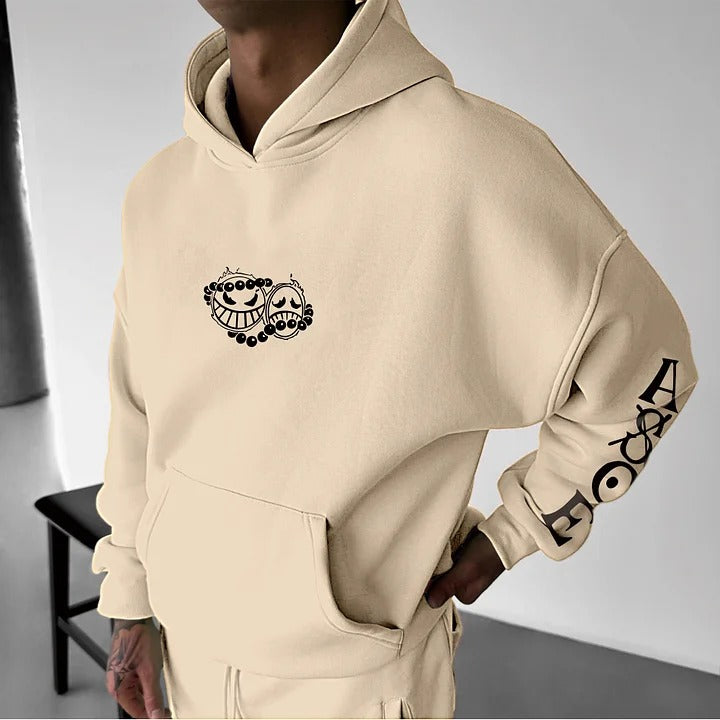 Unisex Anime Graphic Streetwear Vintage Hoodie-Anime x kingdom
