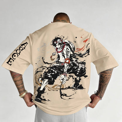 Unisex Anime Inspired Vintage T-Shirt-Anime x kingdom