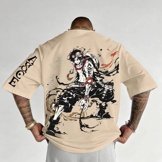 Unisex Anime Inspired Vintage T-Shirt-Anime x kingdom